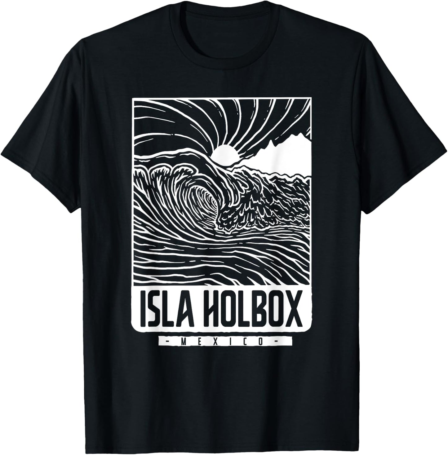 Isla Holbox Mexico T-Shirt - T-Shirt | Black