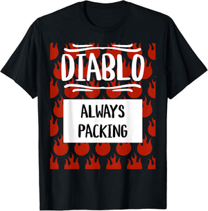 Diablo Hot Sauce Packet Group Halloween Costume Matching T-Shirt - T-Shirt | Black