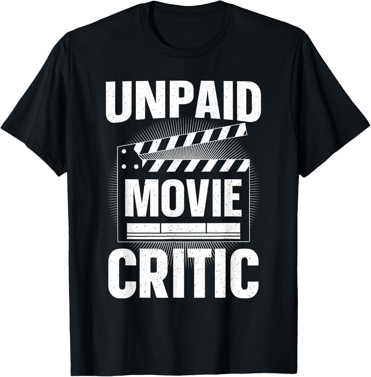 Unpaid Movie Critic Art Women Cinephile Movie Lover T-Shirt - T-Shirt | Black