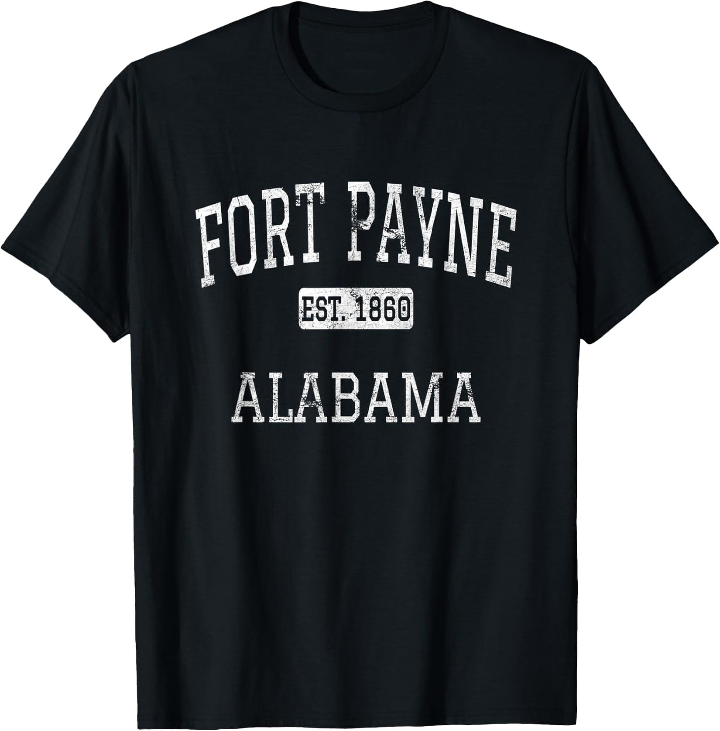 Fort Payne Alabama AL Vintage T-Shirt - T-Shirt | Black