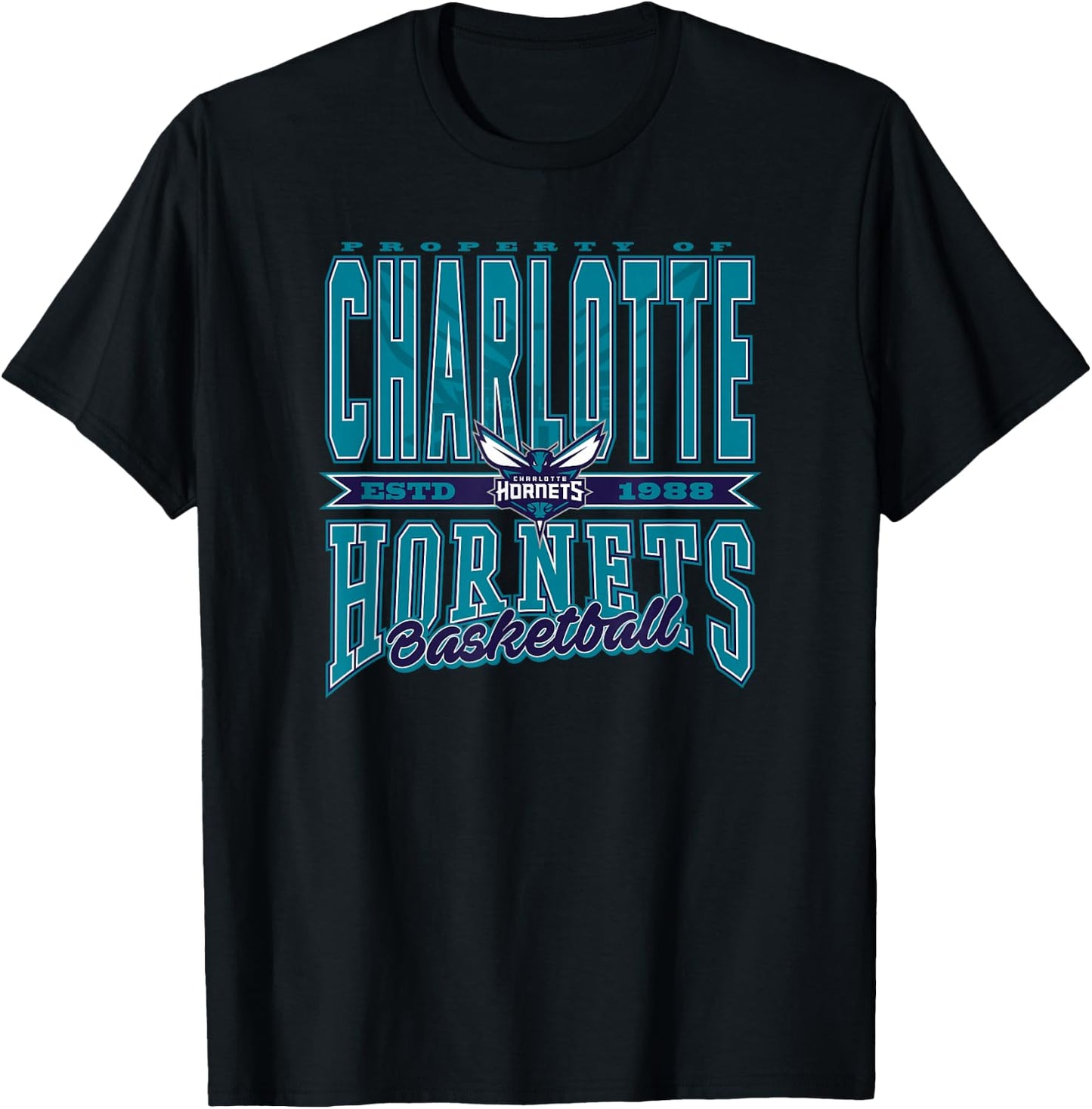 NBA Charlotte Hornets Nonstop Action T-Shirt - T-Shirt | Black