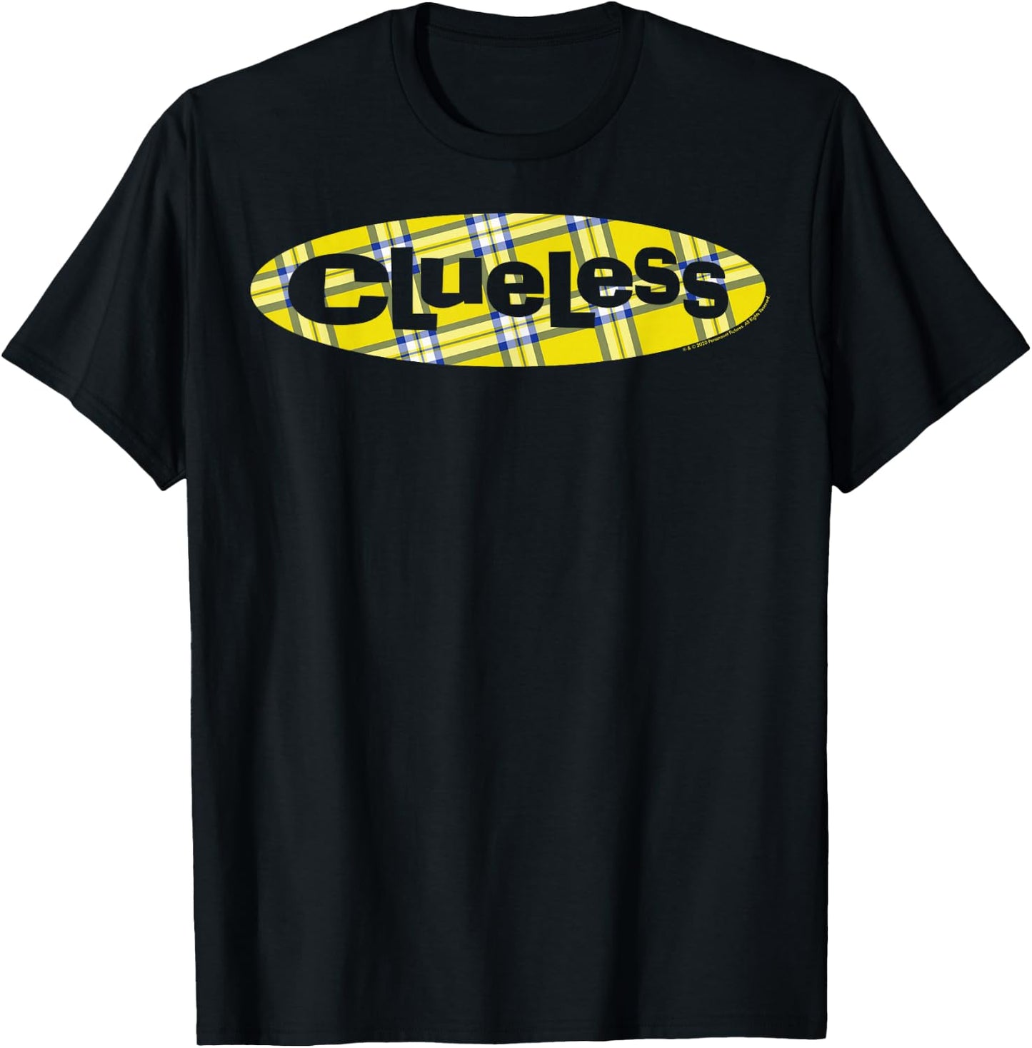 Clueless Plaid Movie Chest Logo T-Shirt - T-Shirt | Black