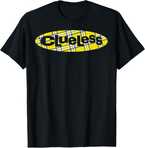 Clueless Plaid Movie Chest Logo T-Shirt - T-Shirt | Black