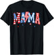 4th of July Mama Lightning Patriotic Women Mother's Day T-Shirt - T-Shirt | Black