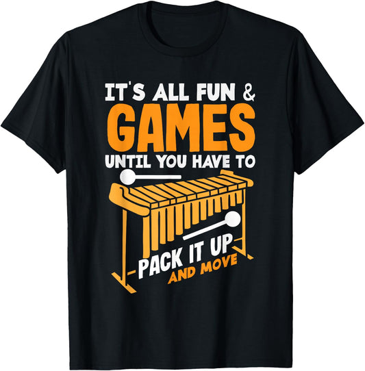 Vibraphone Musical Instrument Vibraphonist Marimba Player T-Shirt - T-Shirt | Black