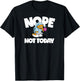Garfield - Nope Not Today Pajamas Coffee T-Shirt - T-Shirt | Black