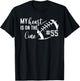 Football My Heart is on The line Football Custom mom footba T-Shirt - T-Shirt | Black