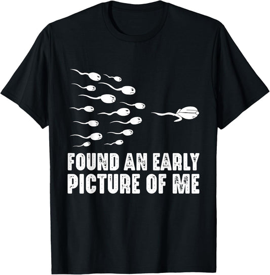 Found an early picture of me: I already was a pro as a sperm T-Shirt - T-Shirt | Black