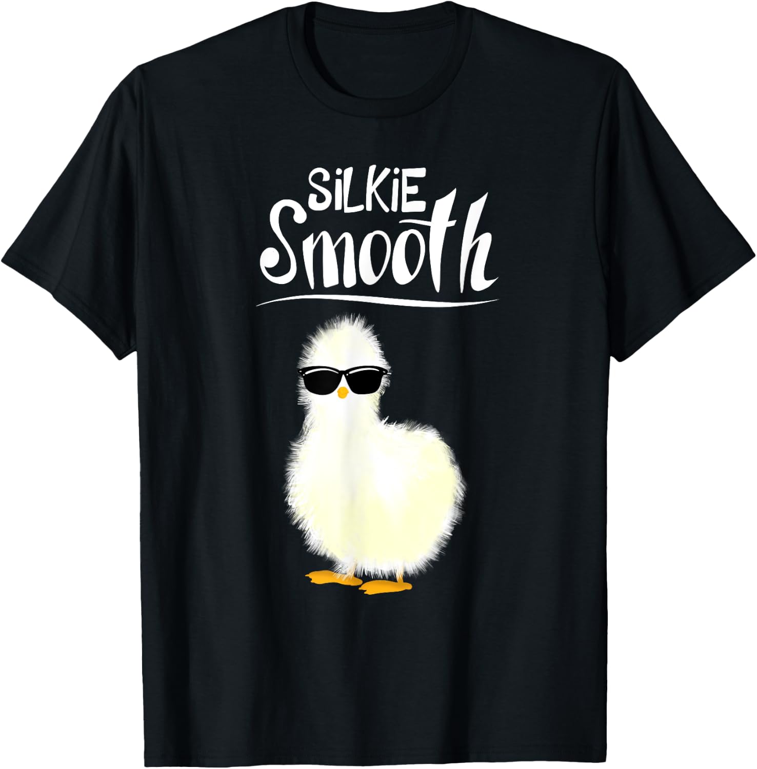 Funny Silkie Smooth Art Women Silkie Chicken Lover T-Shirt - T-Shirt | Black