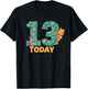 Disney Winnie the Pooh & Piglet Birthday 13 Years Old Today T-Shirt - T-Shirt | Black