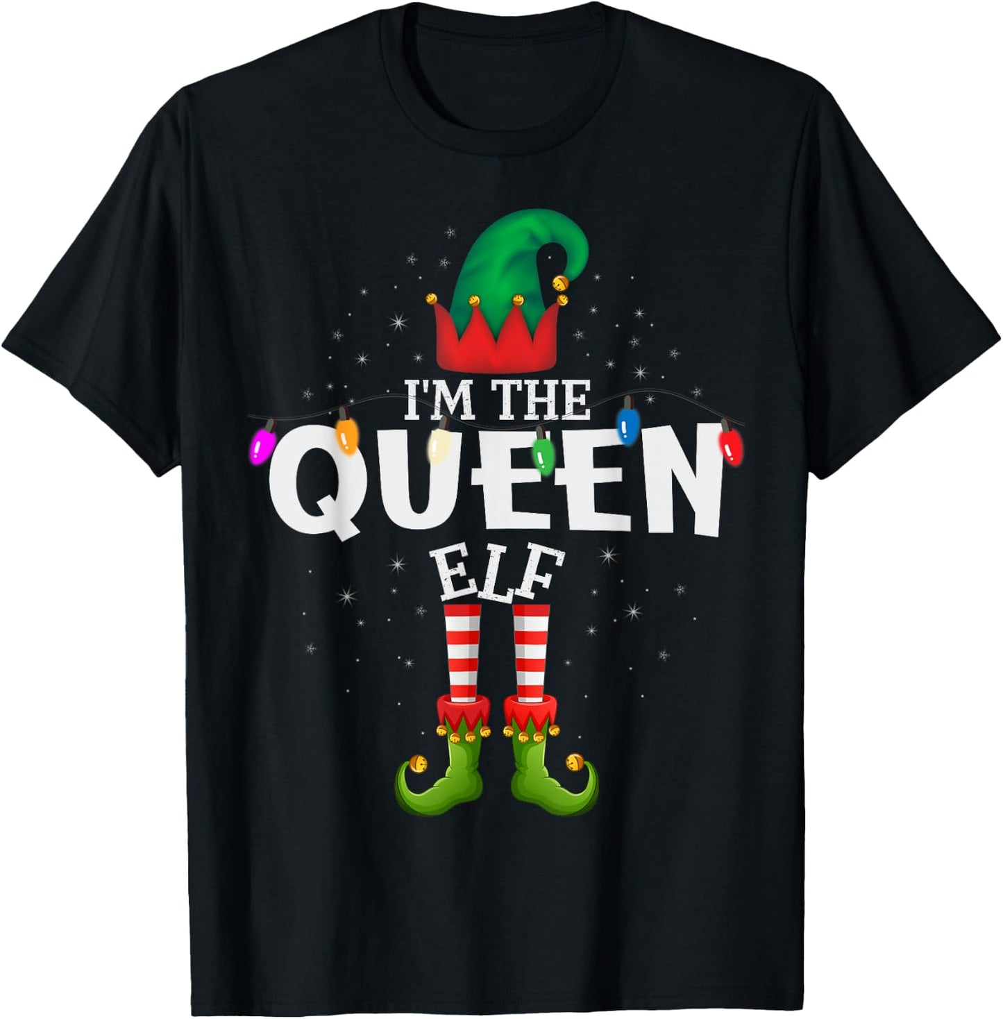 I'm The Queen Matching Christmas Family T-Shirt - T-Shirt | Black