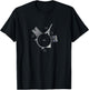 Paris Tiny Planet - Eiffel Tower & Arc de Triomphe Souvenir T-Shirt - T-Shirt | Black