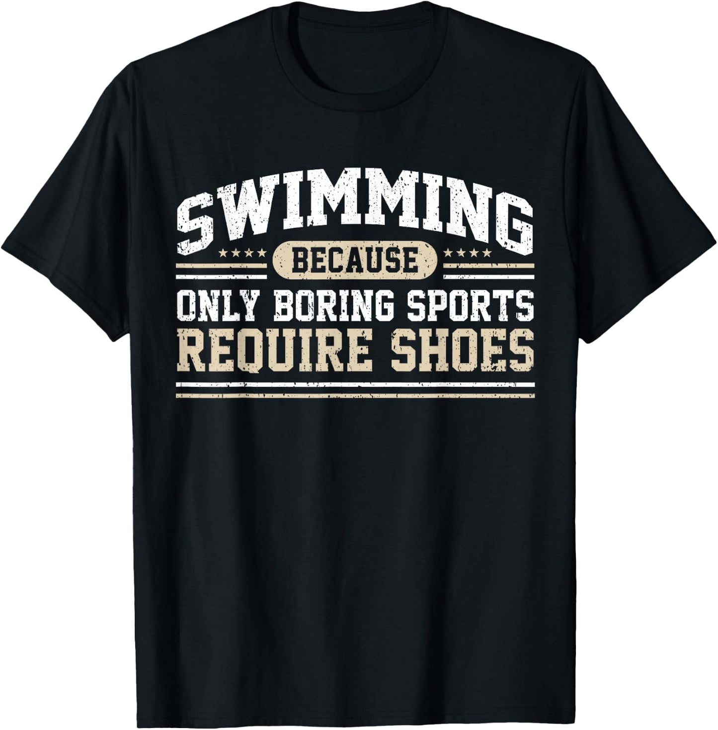 Swimming Saying Swimmer Humor Swim T-Shirt - T-Shirt | Black