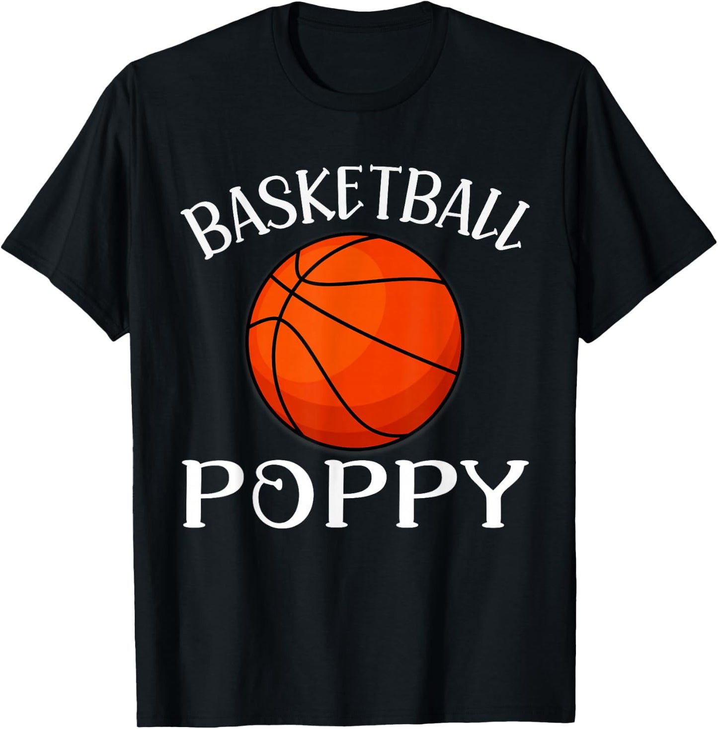 Basketball Poppy Basketball Player T-Shirt - T-Shirt | Black