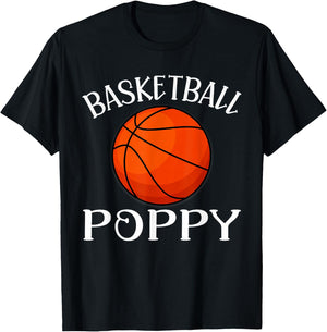 Basketball Poppy Basketball Player T-Shirt - T-Shirt | Black