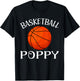 Basketball Poppy Basketball Player T-Shirt - T-Shirt | Black