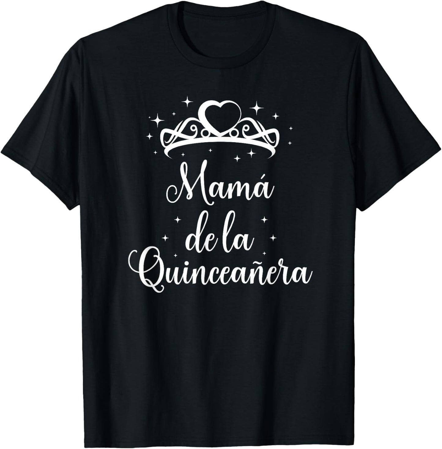 Mama de la Quinceanera Mis Quince Mom T-Shirt - T-Shirt | Black