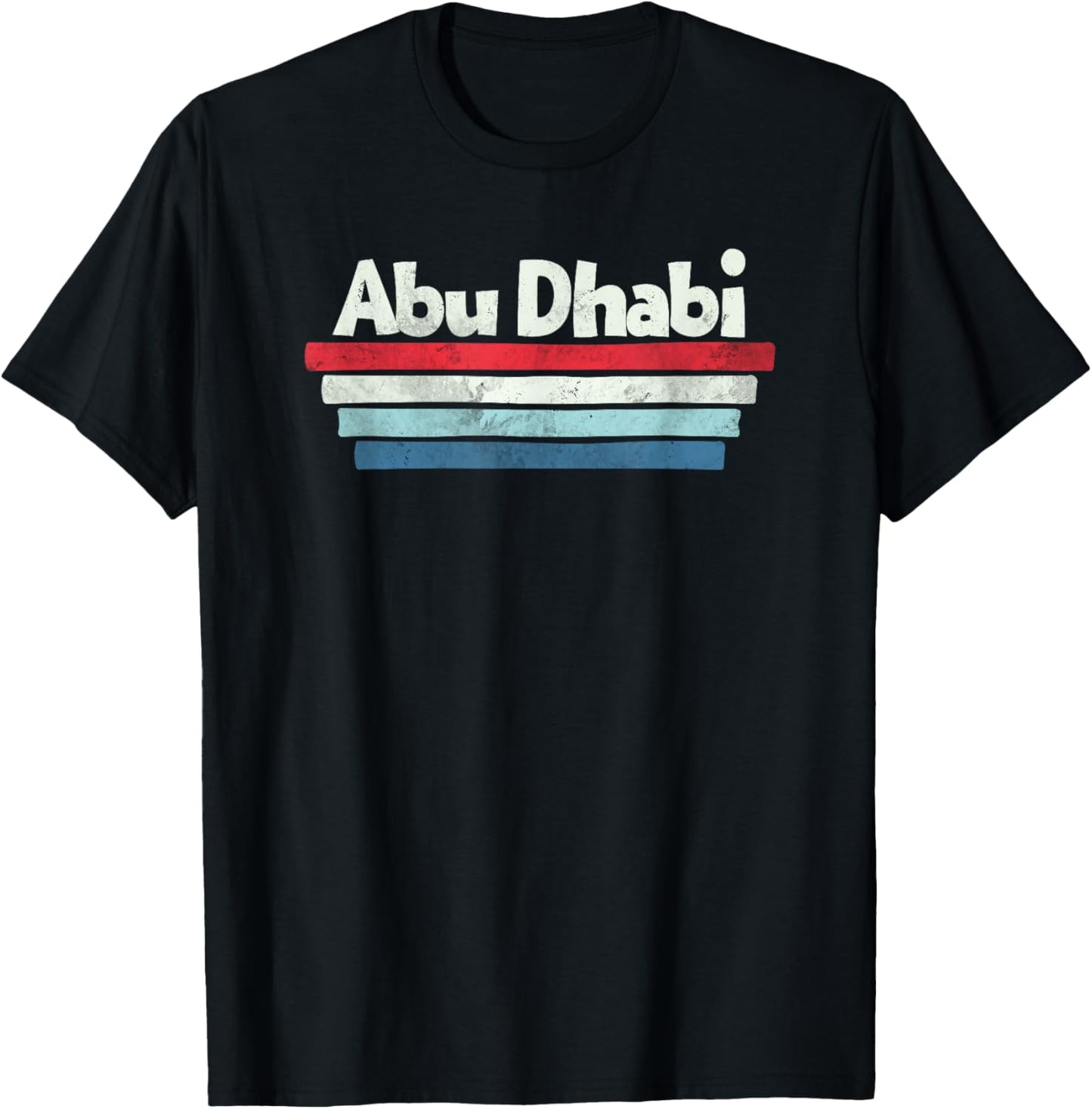 Vintage Retro 70s 80s Abu Dhabi T-Shirt - T-Shirt | Black
