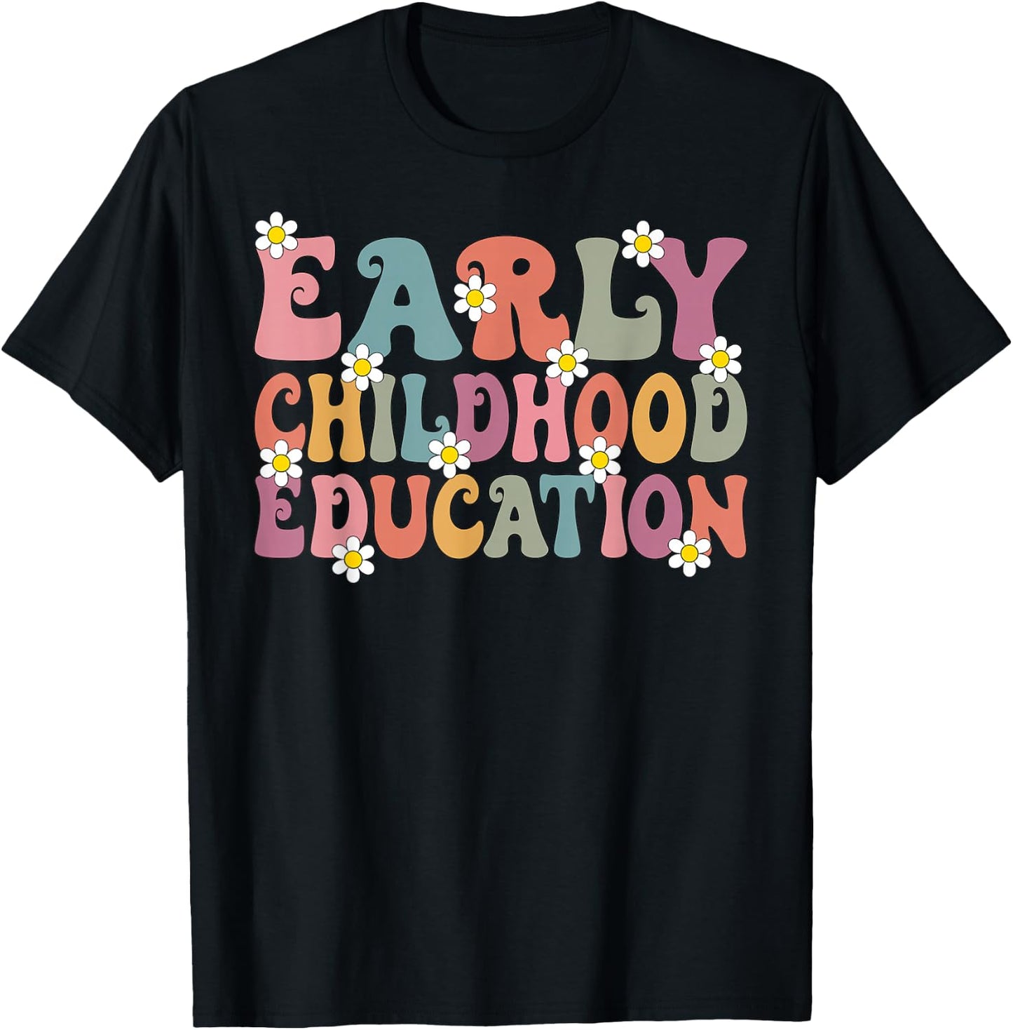 Teacher Early Childhood Education Preschool Head Start Crew T-Shirt - T-Shirt | Black