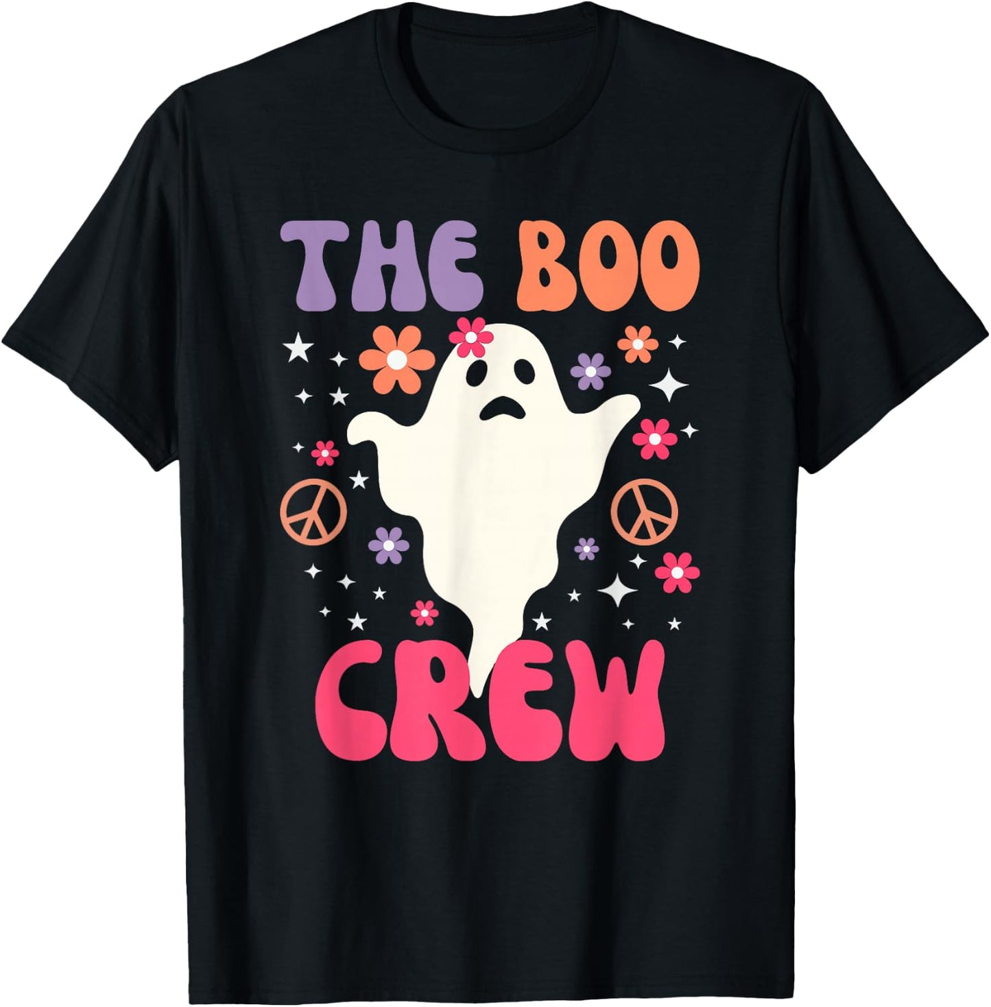 Halloween The Boo Crew - Cute Ghost - Spooky Family Matching T-Shirt - T-Shirt | Black