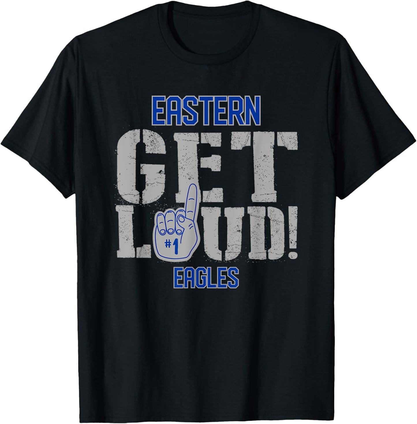 Eastern High School GET LOUD Eagles T-Shirt - T-Shirt | Black