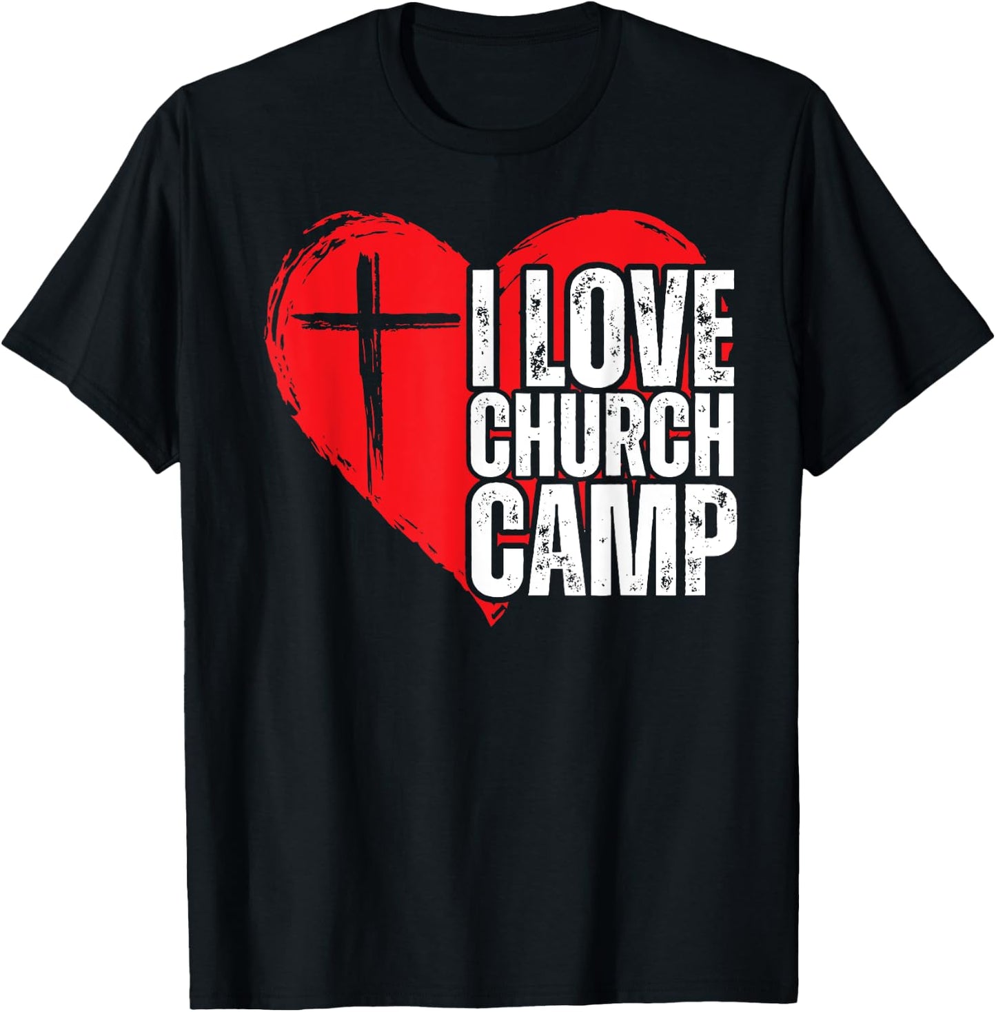 I Love Church Camp VBS Vacation Bible School Jesus VBS Crew T-Shirt - T-Shirt | Black