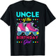 Uncle of the Birthday Girl Roller Skates Bday Skating Theme T-Shirt - T-Shirt | Black