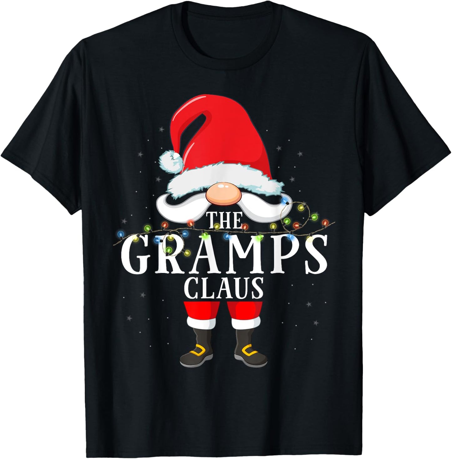 The Gramps Claus Christmas Pajama T-Shirt - T-Shirt | Black