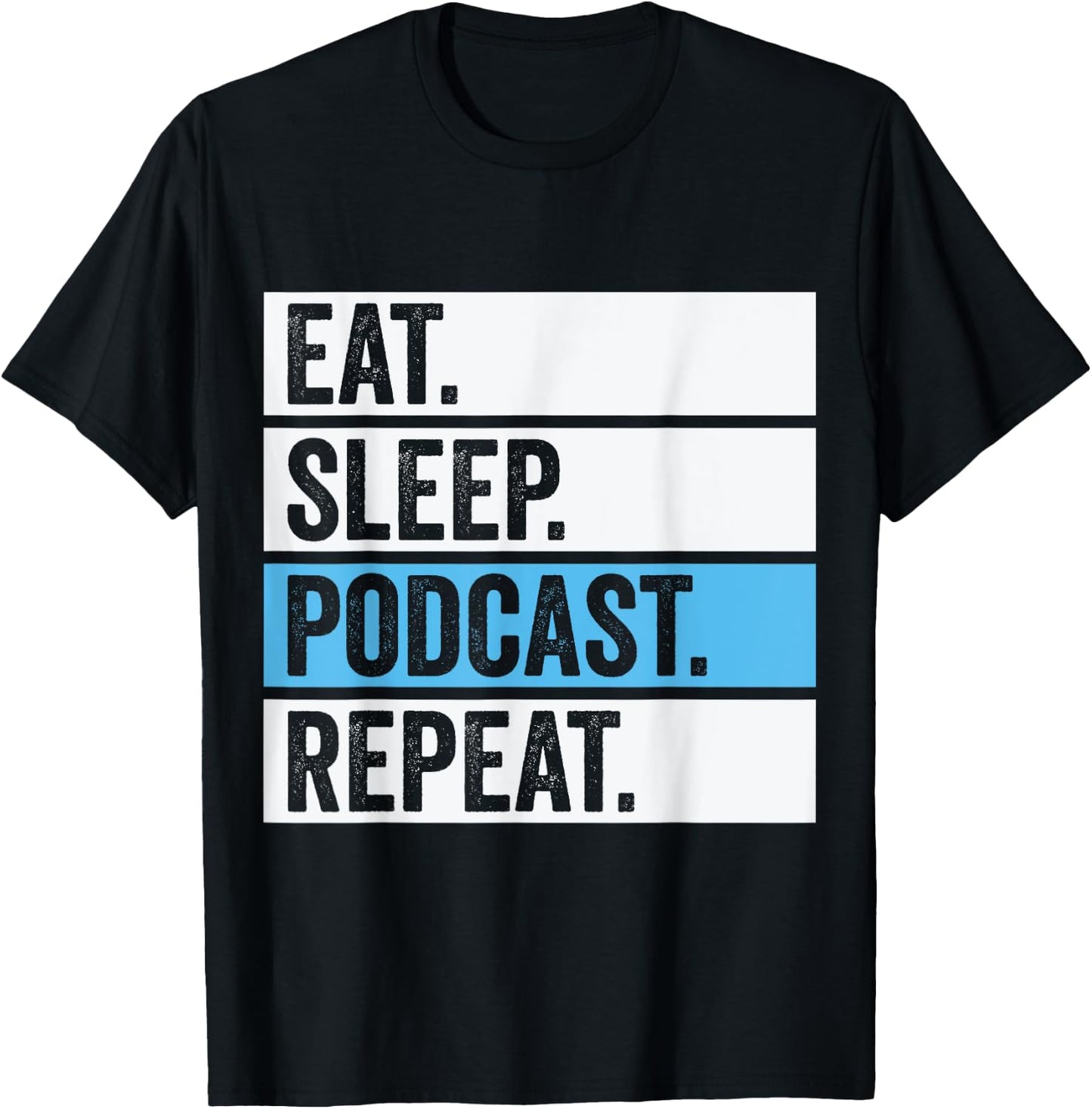 Cool Podcasting Women Radio Podcaster Podcast Lovers T-Shirt - T-Shirt | Black