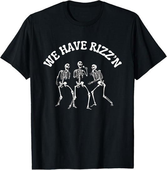 Funny Halloween Gen Alpha Slang Rizz'n T-Shirt - T-Shirt | Black