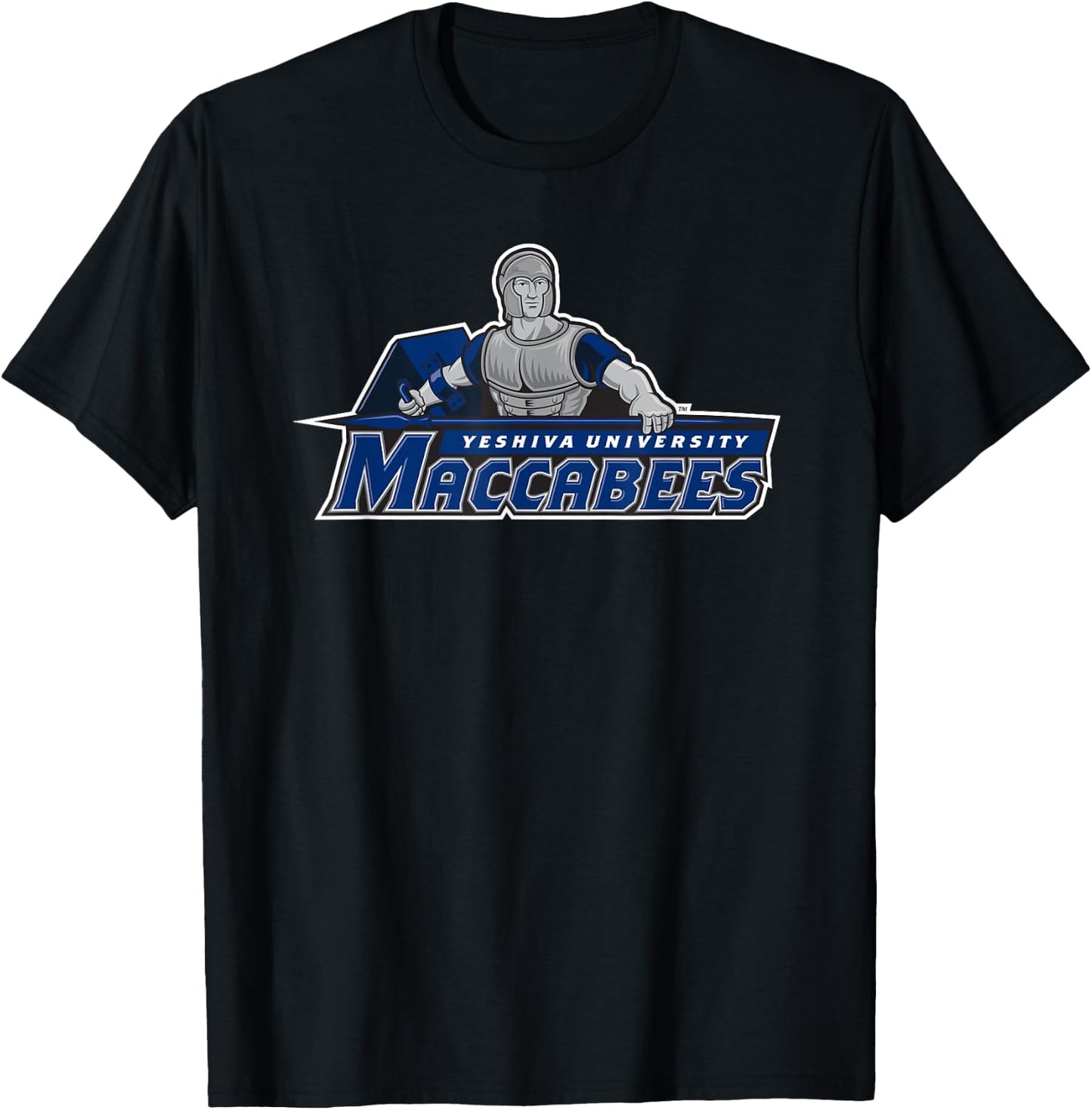 Yeshiva University Maccabees Logo T-Shirt - T-Shirt | Black