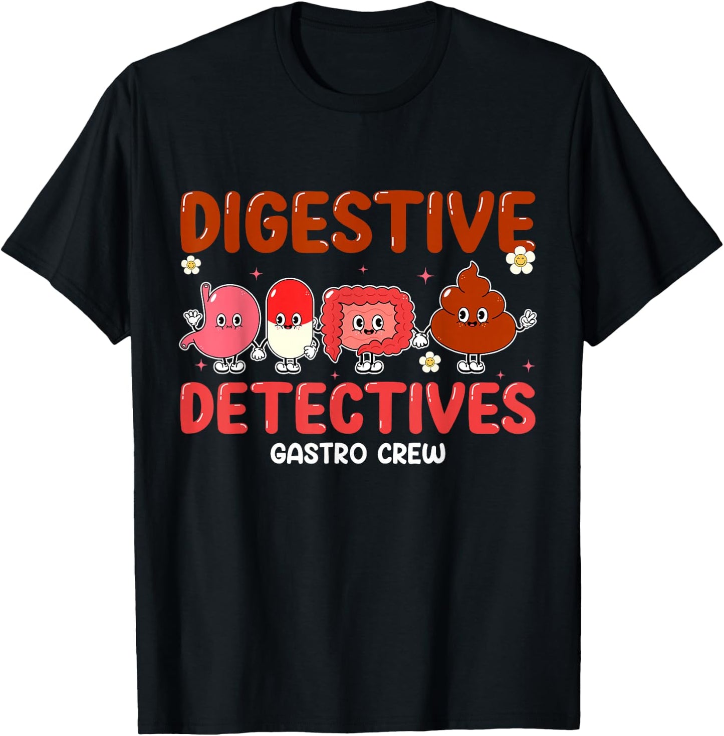 Digestive Detectives Gastro Crew Gift Nurse Practitioner T-Shirt - T-Shirt | Black