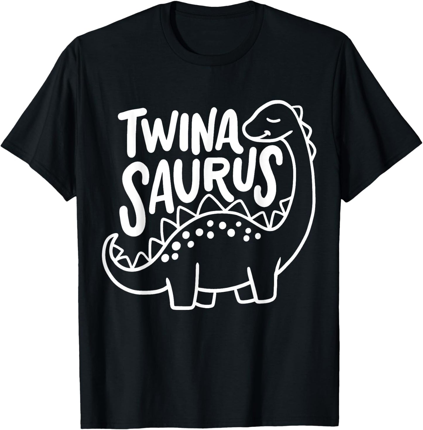 Twins Twin Kids Twinasaurus T-Shirt - T-Shirt | Black