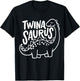 Twins Twin Kids Twinasaurus T-Shirt - T-Shirt | Black
