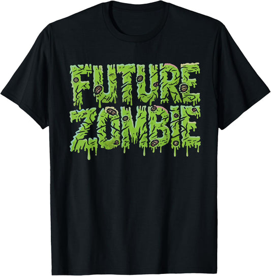 Future Zombie Halloween Costume Creepy T-Shirt - T-Shirt | Black