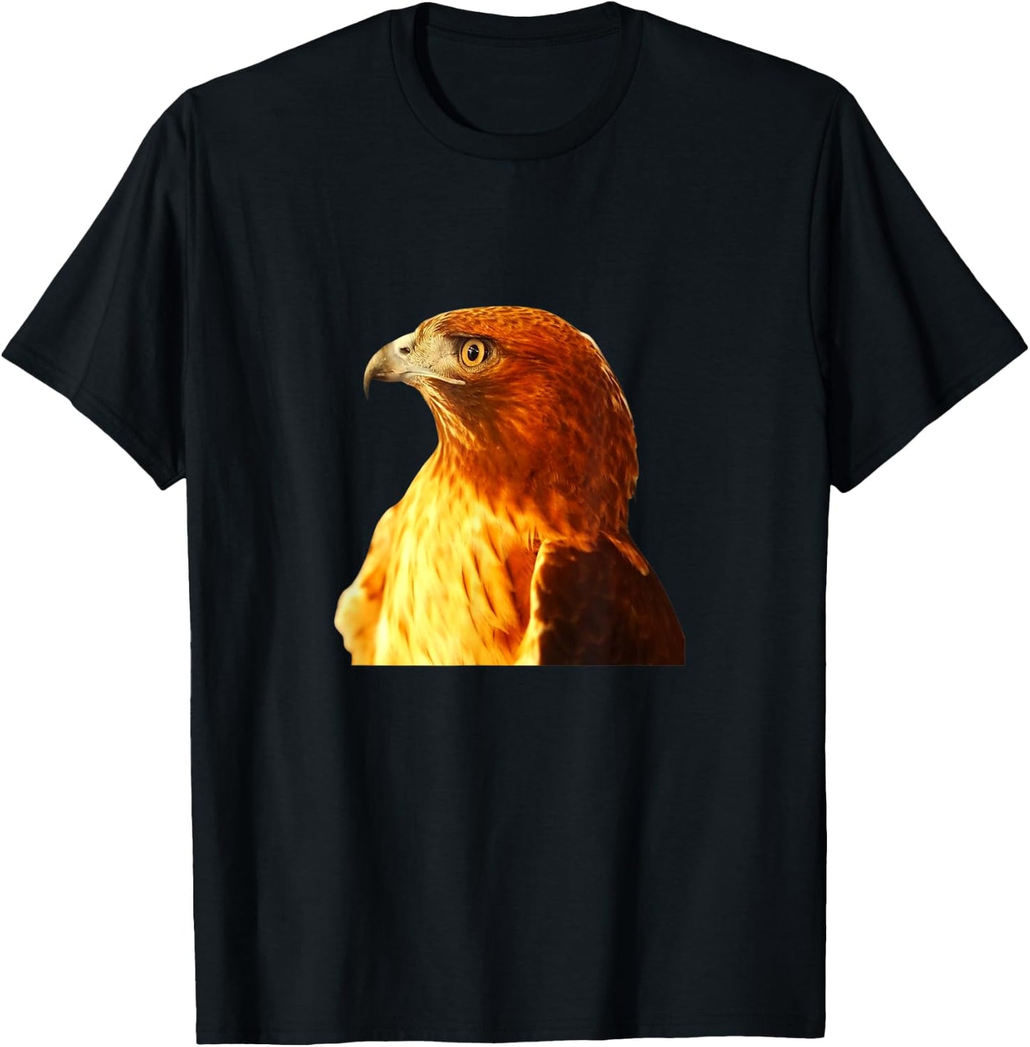Hawk Shirt Red-Shouldered Hawk Bird Ornithology T-Shirt - T-Shirt | Black