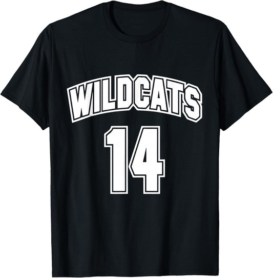 Wildcats 14 Jersey T-Shirt - T-Shirt | Black