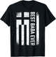 Best Baba Ever Retro Greece Flag Fathers Day Greek Dad T-Shirt - T-Shirt | Black