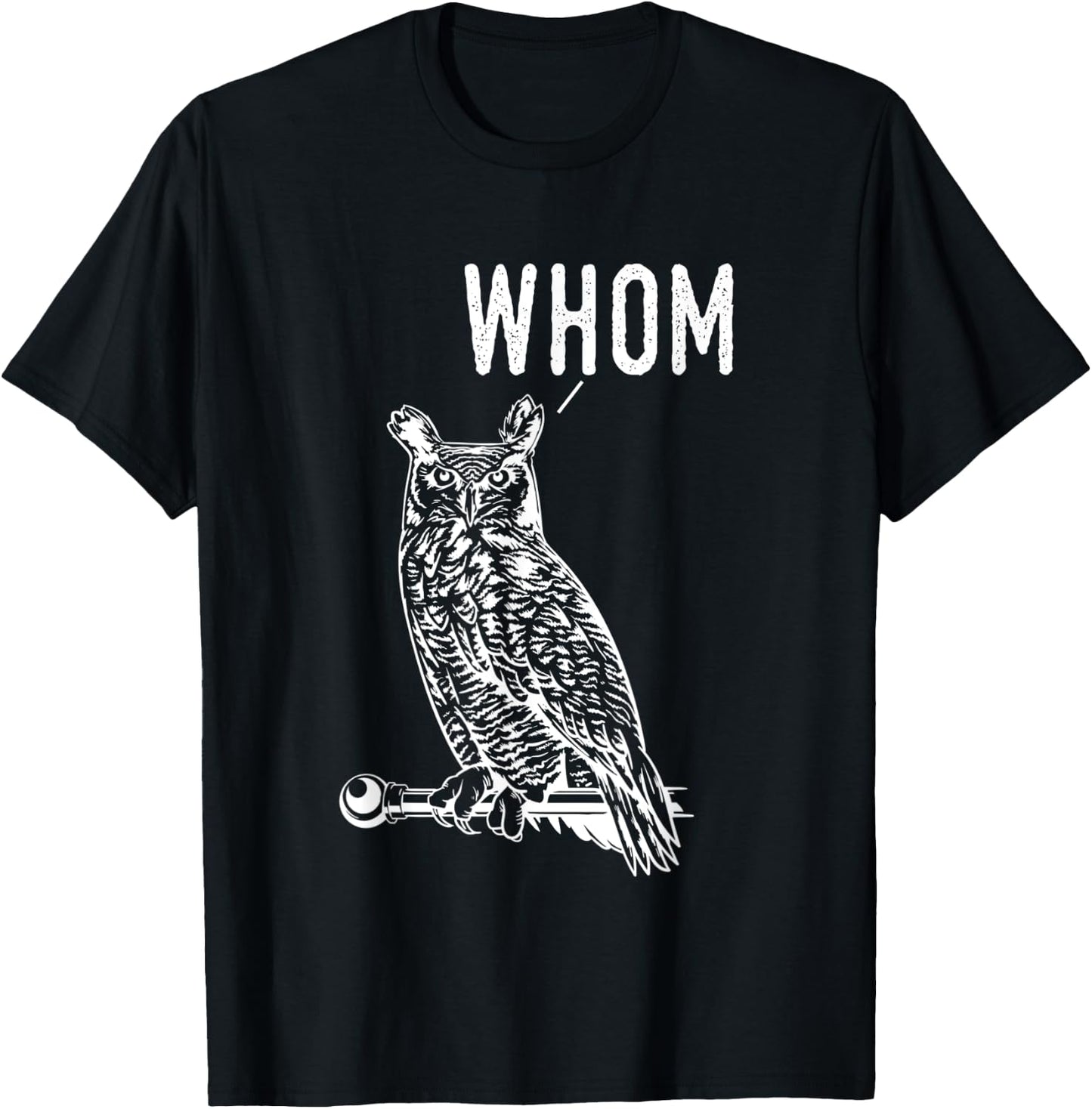 Whom Funny Spooky Own English Teacher Grammar Expert Men Women T-Shirt - T-Shirt | Black