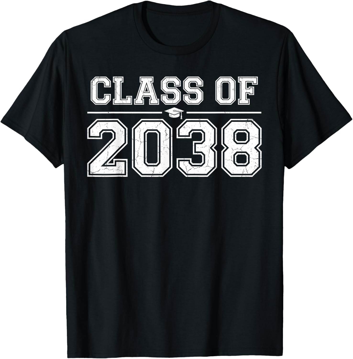 Class of 2038 Grow with Me Shirt, Graduation Kindergarten T-Shirt - T-Shirt | Black