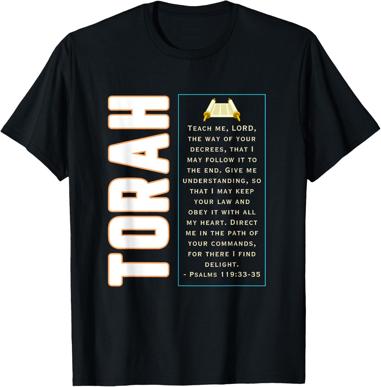 Lion of Judah Torah Observant Hebrew Roots T-Shirt - T-Shirt | Black