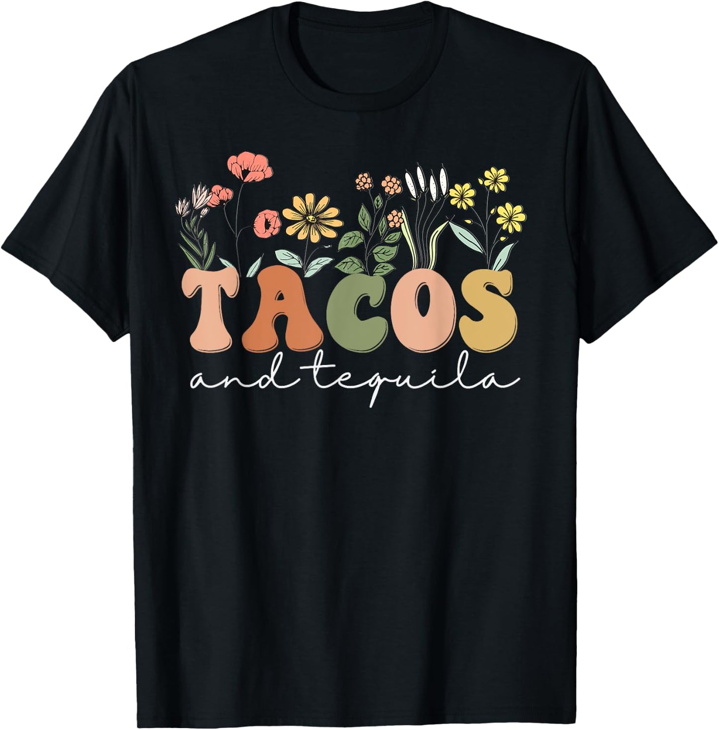 Bachelorette Fiesta Tacos And Tequila T-Shirt - T-Shirt | Black