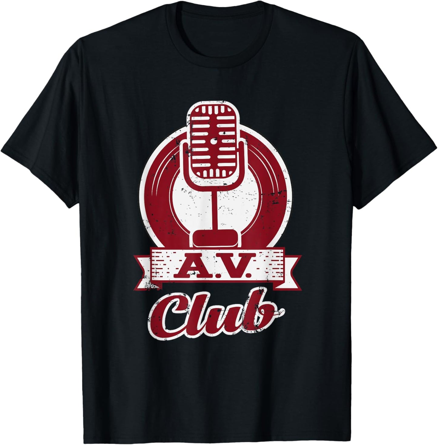 AV Club Funny Cute Retro T-Shirt - T-Shirt | Black