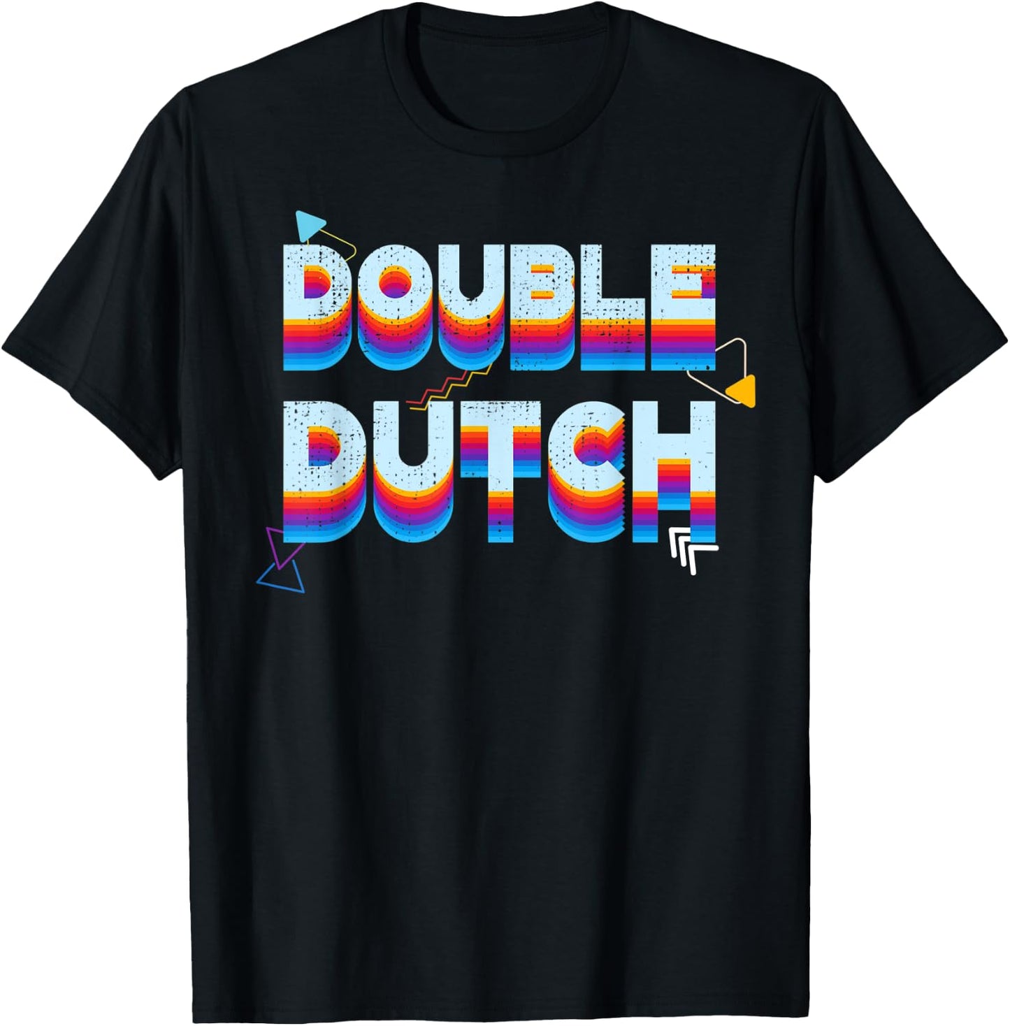 Double Dutch Shirt Childhood Games From the 80s 90s Costume T-Shirt - T-Shirt | Black