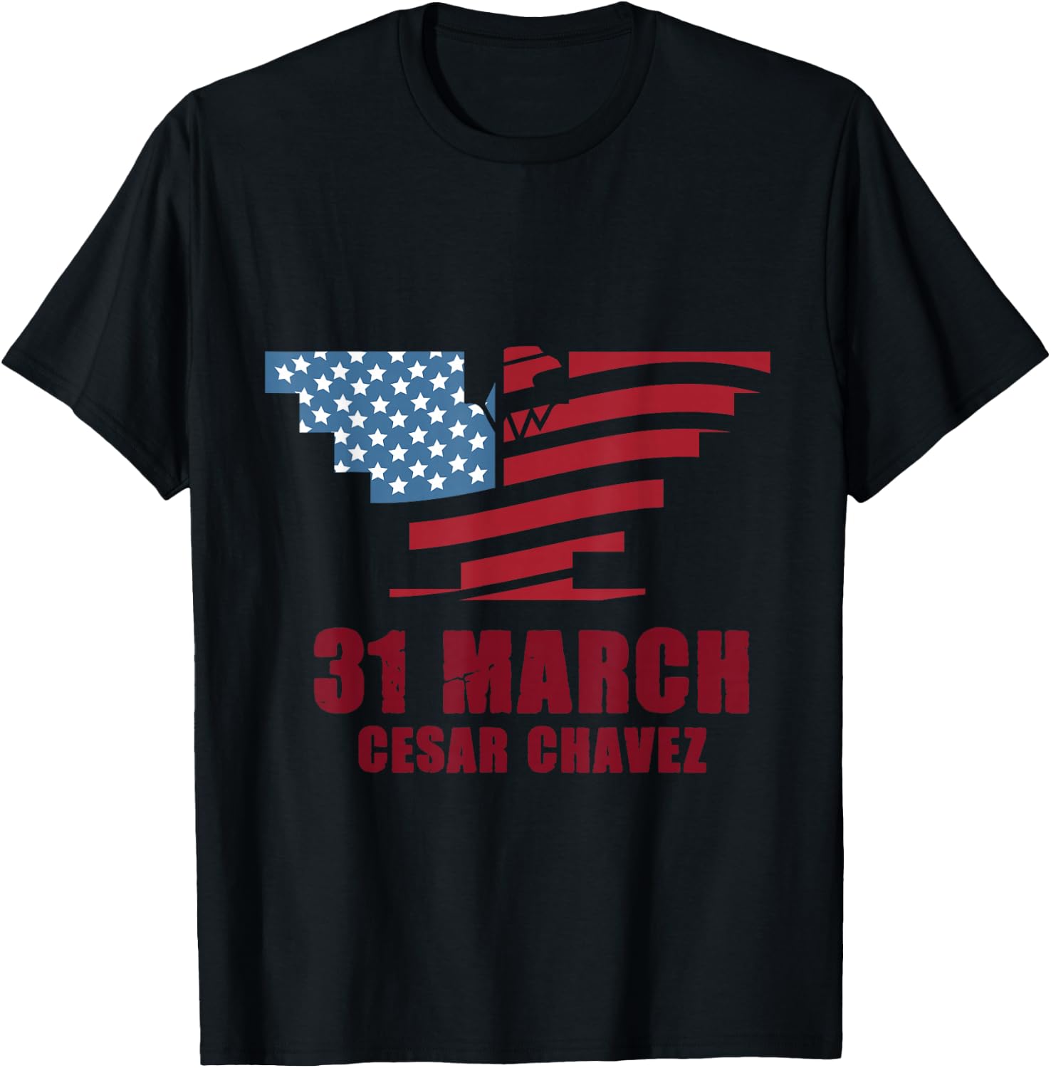 Cesar Chavez Day March 31 Si Se Puede T-Shirt - T-Shirt | Black