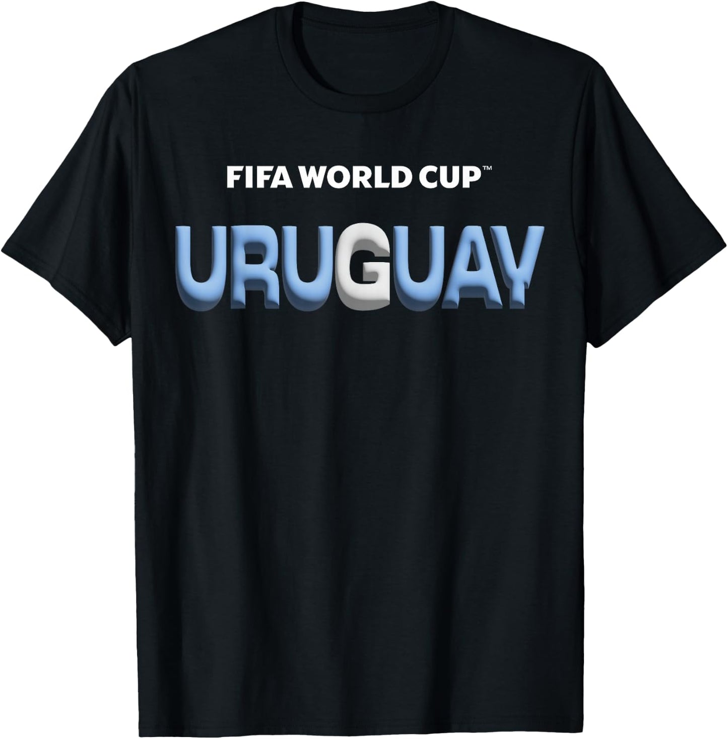 FIFA World CUP26 Uruguay Bubble Color T-Shirt - T-Shirt | Black