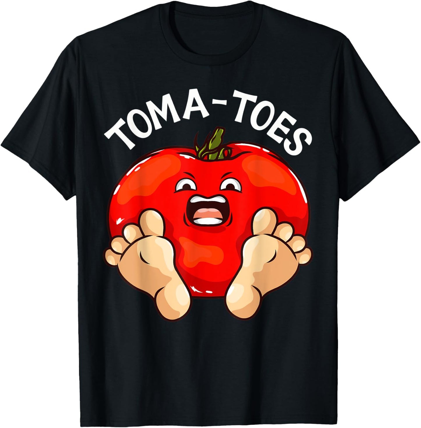 Toma-Toes Funny Tomato Love Growing Tomatoes T-Shirt - T-Shirt | Black