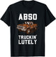 Absolutely Funny Vintage Pick Up Truck Mudding Mud Racing T-Shirt - T-Shirt | Black