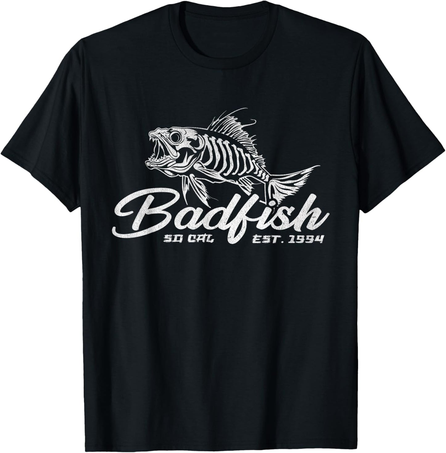 Badfish Classic Arts Funny Animal Musicians Apparel Lovers T-Shirt - T-Shirt | Black