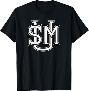 University of Southern Maine USM Monogram Logo T-Shirt - T-Shirt | Black